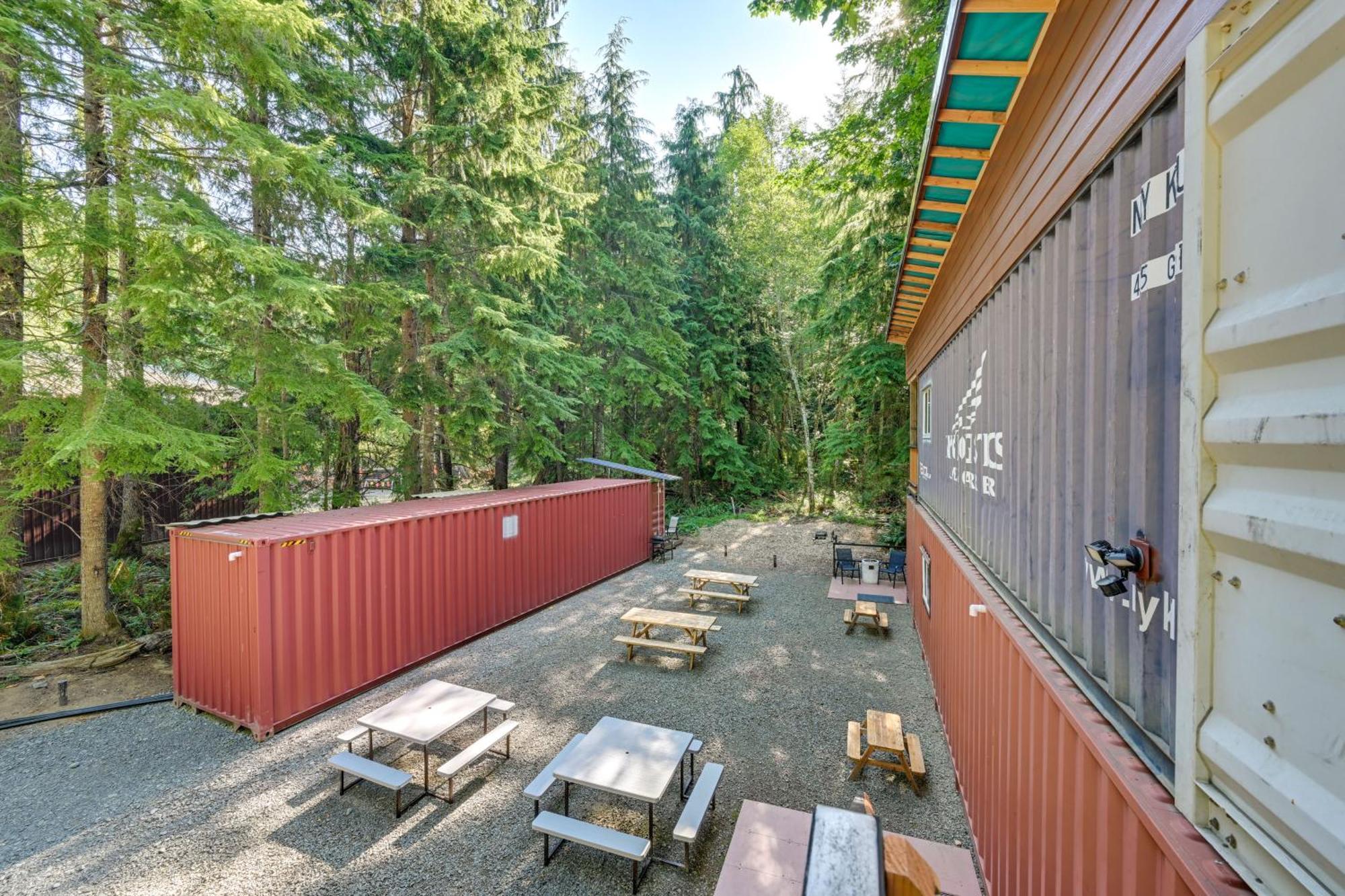 Unique Container Studio With Deck And Fire Pit! Buckley ภายนอก รูปภาพ