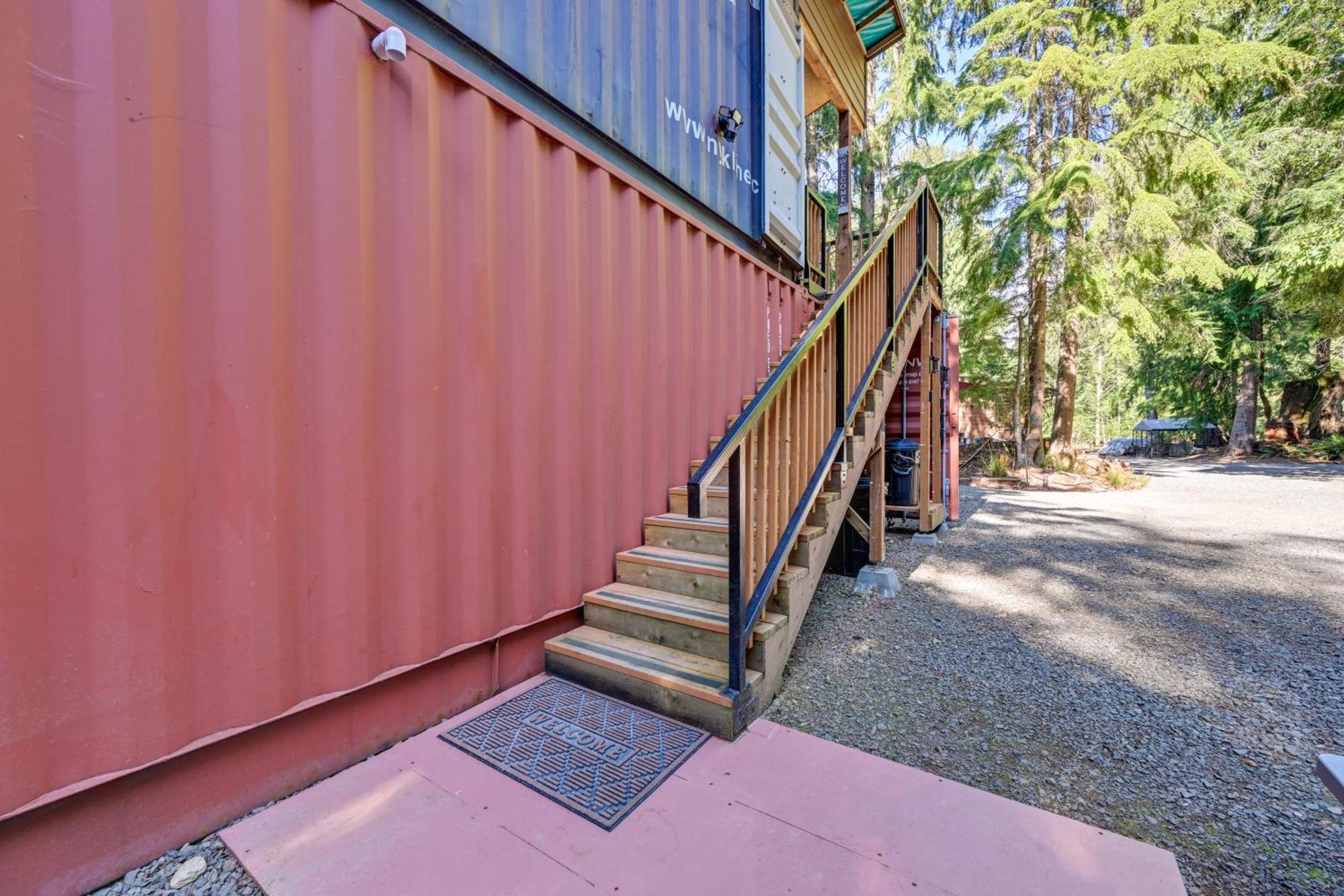 Unique Container Studio With Deck And Fire Pit! Buckley ภายนอก รูปภาพ